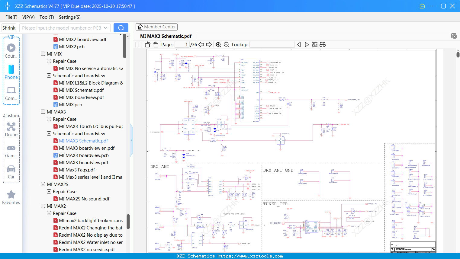 Xiaomi MI MAX3 Schematic